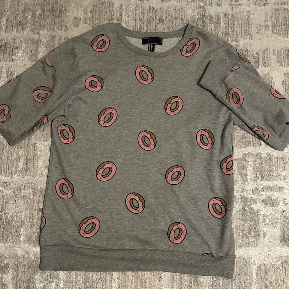 21 Men Pink Donut Sweater